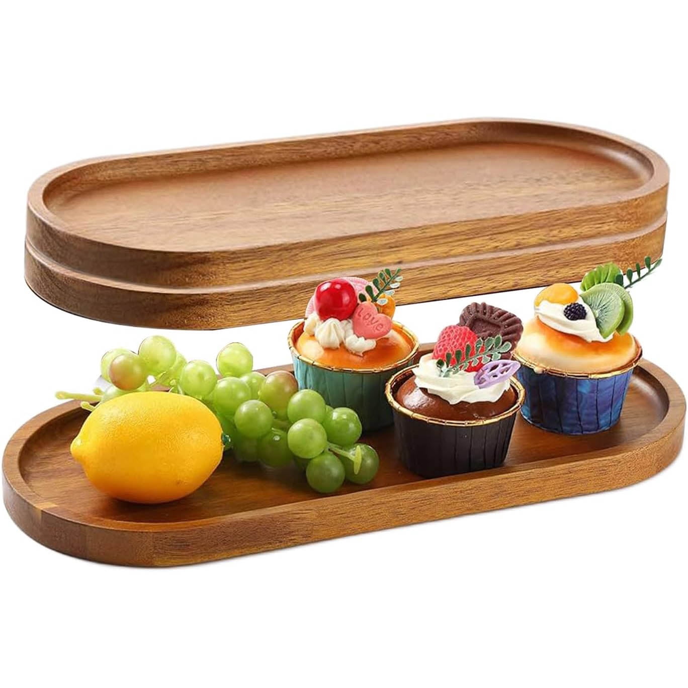 OCS Parts 12-Count Lunch And Dinner Food Trays | Chocolate Brown | 10" X 14" Plastic Food Trays For Home, Cafeteria, Restaurants, Delis, Bakeries, Crafts And Organization