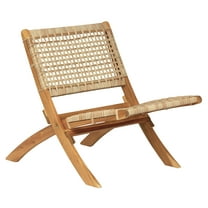 Acacia and Rope Lounge Chair Exotic Boho Outdoor
