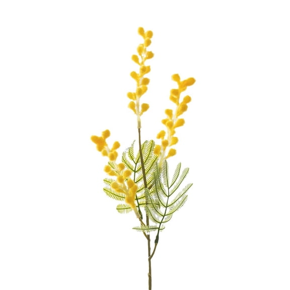 Acacias Simulation Flower Living Room Table Decoration Flocking Leucaena False Flower for Home Decor 10 in