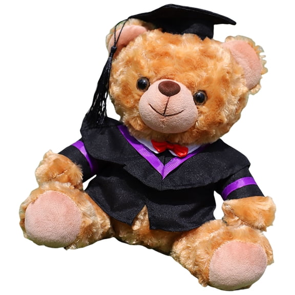 Academic Celebration Bear Soft Stuffed Customizable Graduation Bear Plush Gift For Various Education Levels