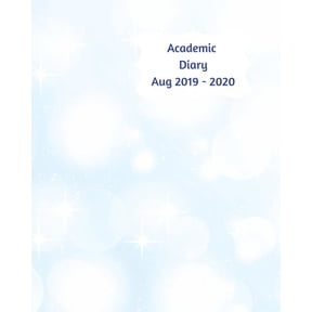 Academic Diary Aug 2019-2020: 8x10 day to a page academic year diary, hourly appointments and space for notes on each pa, (Paperback)