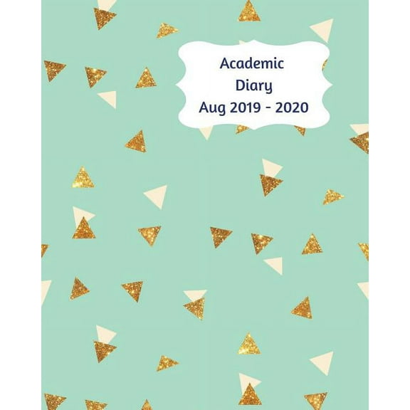 Academic Diary Aug 2019-2020: 8x10 day to a page academic year diary, hourly appointments and space for notes on each page. Perfect for teachers, students and small business owners. Pale blue design w