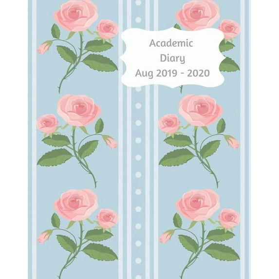 Academic Diary Aug 2019-2020: 8x10 day to a page academic year diary, hourly appointments and space for notes on each page. Perfect for teachers, st