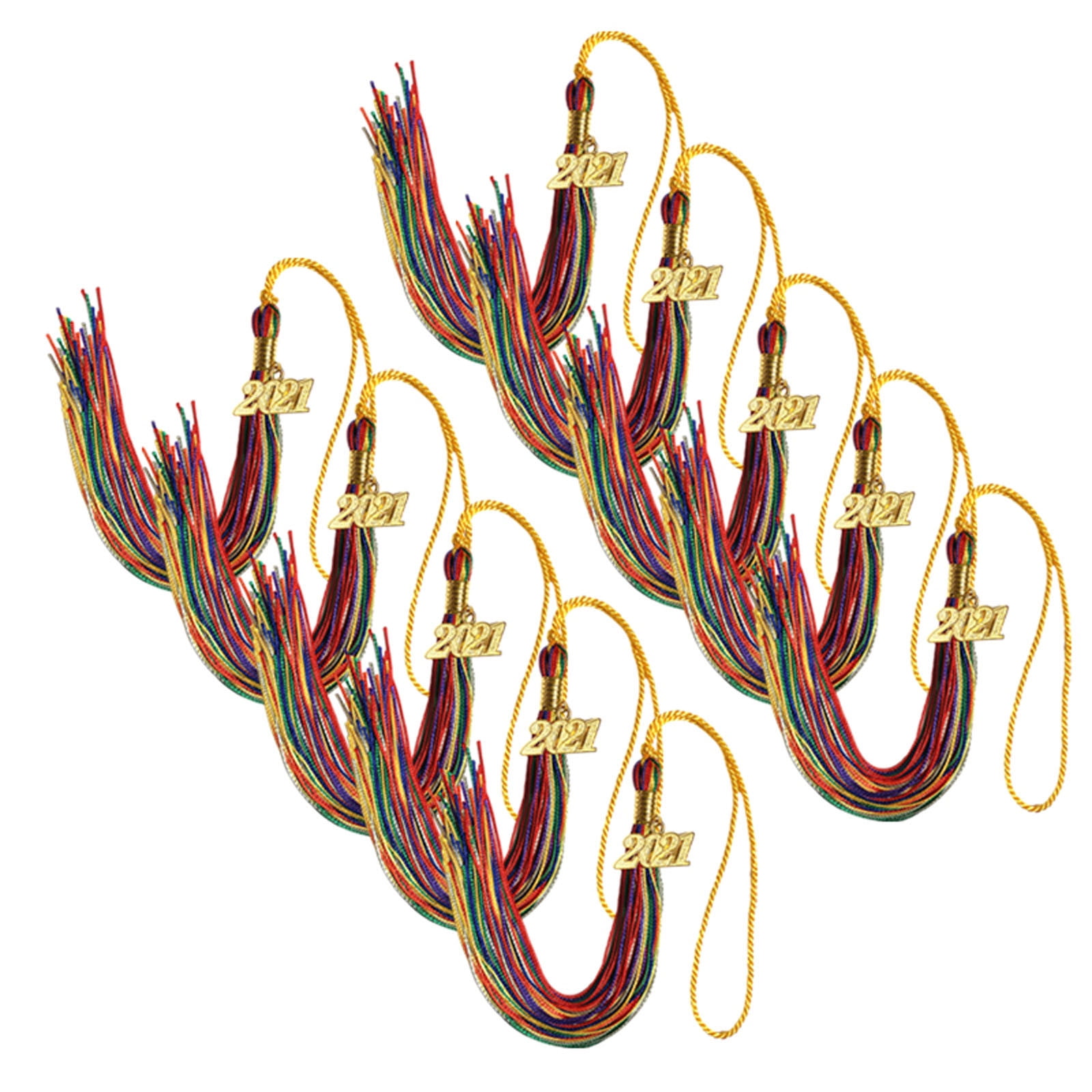 Academic Grade Graduation Tassels With 2021 Gold Pendants Graduation