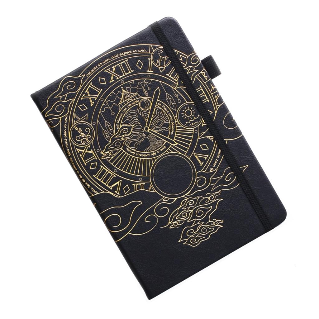 Academic Planner Notepads Leather Notebook Weekly Monthly Planner Appointment Diary Journal Notebook, 120gsm, 200 Page