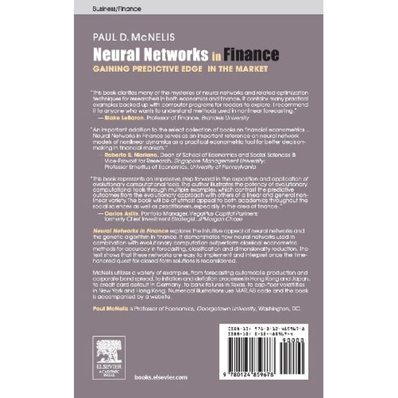 Pre-Owned Academic Press Advanced Finance Neural Networks in Finance: Gaining Predictive Edge in the Market, (Hardcover)