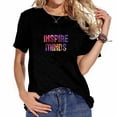thumbnail image 1 of Academic Stars Society Back to School Gifts Women's Graphic Tee Shirt for Summer, Fashionable and Chic Design, 1 of 3