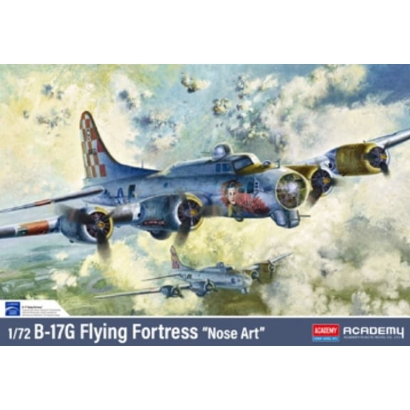 Academy 12414 B-17G Flying Fortress 'Nose Art' 1/72 Scale Plastic Model Kit