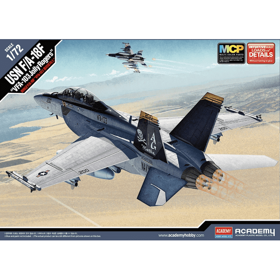 Academy 12535 F/A-18F Super Hornet VFA-103 'Jolly Rogers' 1/72 Scale Model Kit