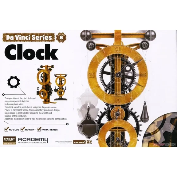 Academy 18150 Da Vinci Science series Clock Glue-free movable (Plastic model)