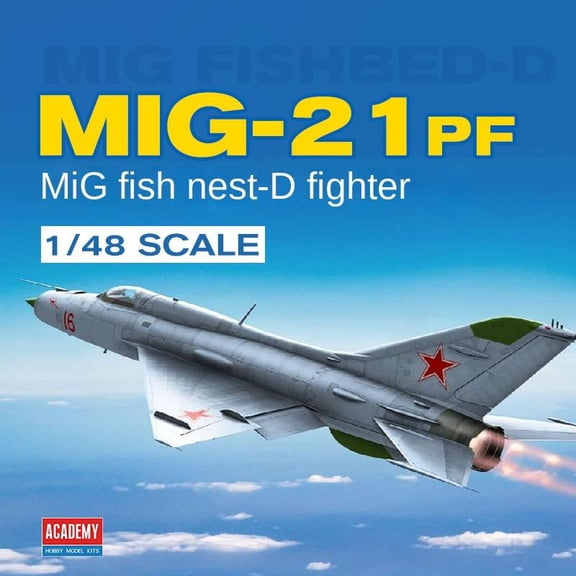 Academy AC12320 1/48 Scale MIG-21PF Russia PF Fishbed-D Model Kit