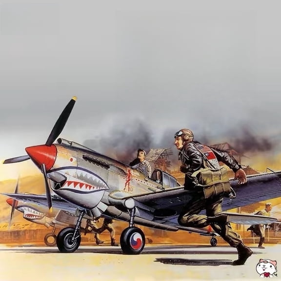 Academy AC12456 1/72 P-40B PLASTIC MODEL kit
