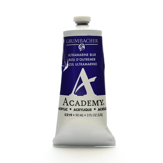 Academy Acrylic Colors ultramarine blue, 3 oz. (90 ml) (pack of 3)