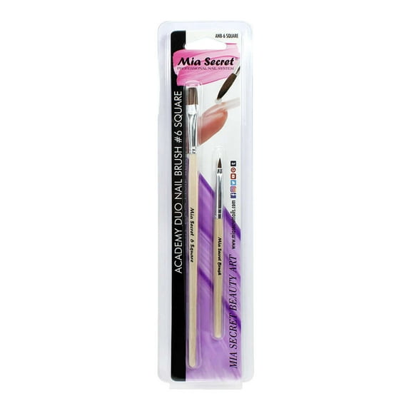 Academy Duo Nail Brushes 6 square