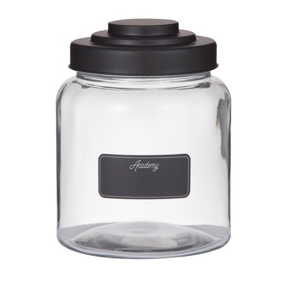 Academy Glass Display Jar w/Chalkboard Label