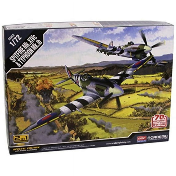Academy Hobby Spitfire Mk.XIVc & Typhoon Mk.Ib New