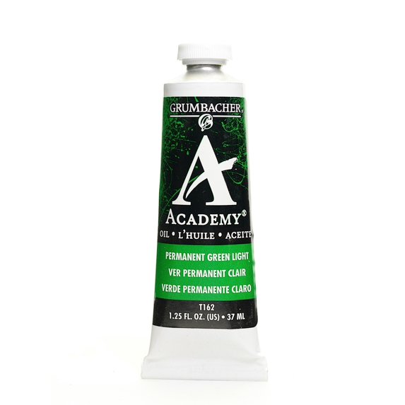 Academy Oil Colors permanent green light, 1.25 oz. (pack of 3)