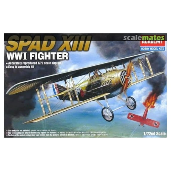 Academy SPAD XIII WWI Fighter Airplane Model Building Kit