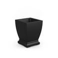 thumbnail image 1 of Acadia 15” x 15” x 18” Square Black Self Watering Plastic Planter, 1 of 9