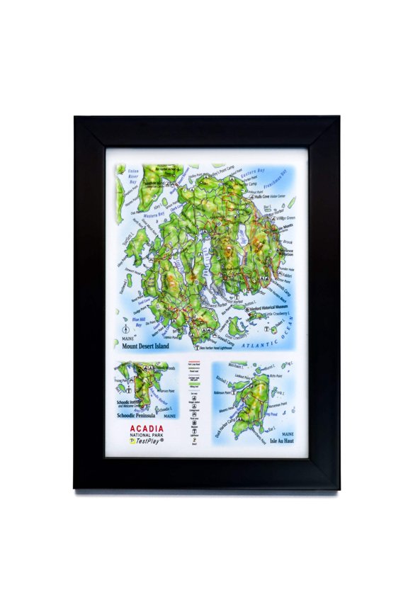 Acadia National Park 3D Raised Relief Map