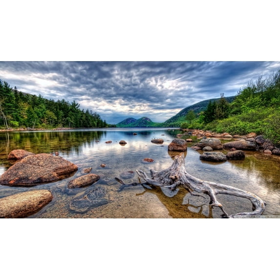 Acadia National Park Canvas Art Landscape Picture Wall Art Framed Painting Wall Decor For Home Office Bedroom Reeady to Hang