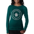 thumbnail image 1 of Acadia National Park Juniors Long Sleeve Thermal Teal MD, 1 of 1
