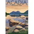 thumbnail image 1 of Acadia National Park, Maine, Jordan Pond (24x36 Giclee Gallery Art Print, Vivid Textured Wall Decor), 1 of 3