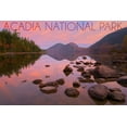 thumbnail image 1 of Acadia National Park, Maine, Jordan Pond at Sunset (12x18 Wall Art Poster, Room Decor), 1 of 3