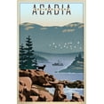 thumbnail image 1 of Acadia National Park, Maine, Lithograph (36x54 Giclee Gallery Art Print, Vivid Textured Wall Decor), 1 of 3