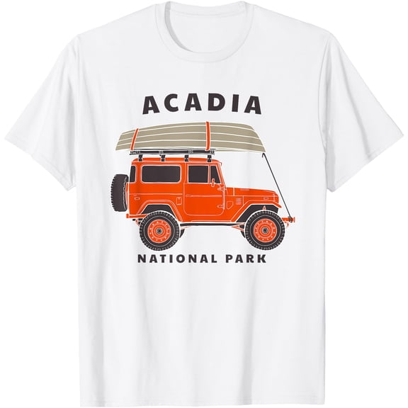 Acadia National Park Vintage Maine Souvenir Retro Gift Unisex T-Shirt for Men Women Kids Toddler