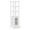 thumbnail image 1 of Simpli Home Acadian 56.1 inch H x 15.75 inch W Bath Storage Tower Bath Cabinet in Pure White, 1 of 10