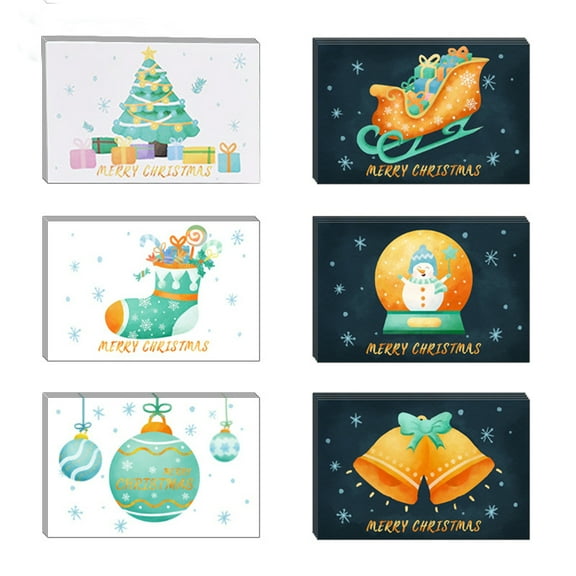 Acahhotxx 24 Pack Watercolor Christmas Cards Holiday Greeting Card with Envelopes Stikers