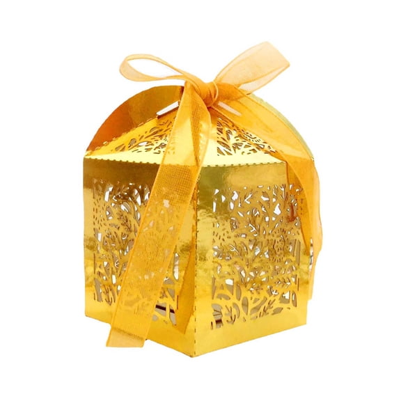 Acahhotxx 50pcs/ Candies Packaging Box Sweets Boxes for Valentines Day Wedding Treat Boxes Packing Box