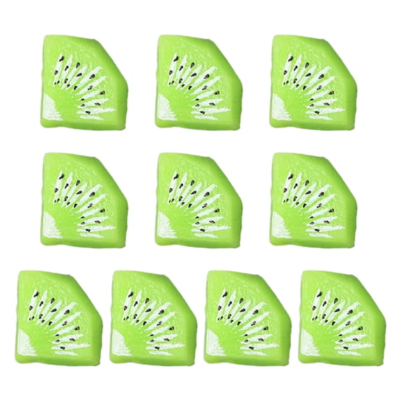 Acahhotxx Artificial Kiwifruit Slices Colorful Fake Fruit Blocks Double Side Decorative Fruit Model for Photography Decors