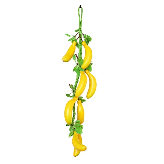Acahhotxx Artificial String, 1Set Artificial Hanging String, Simulation Vegetable Fruit Garlands Vine for Home Farm Party Wall Decor - Banana