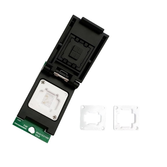 Acahhotxx BGA153 adapter, EMMC BGA153 BGA169 Adapter For T48 Programmer Fast Speed Chip Programming With Precise Molded Socket