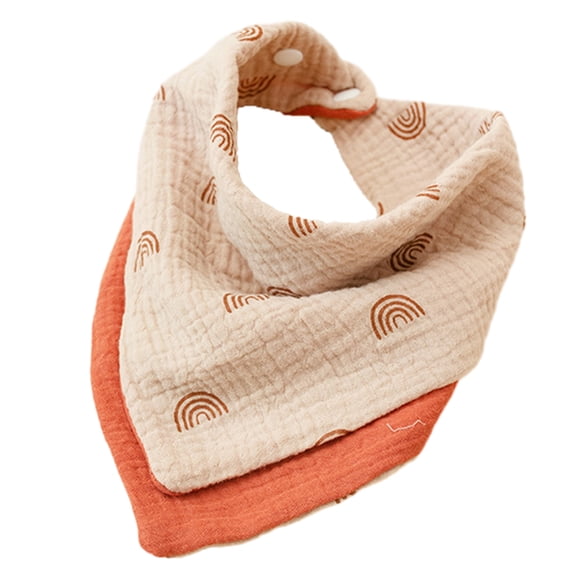 Acahhotxx Baby Bibs, Colorful Baby Bandana Bibs 4-layer Baby Bibs Baby Drooling Bibs Unisex Baby Feeding Bibs for Teething Baby Bandana