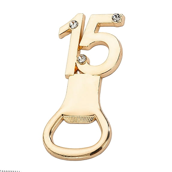 Acahhotxx Beer Opener, Number Beer Opener Personalised Lid Opener Golden Bottle Opening Tool for Birthdays and Anniversaries Party Supplies
