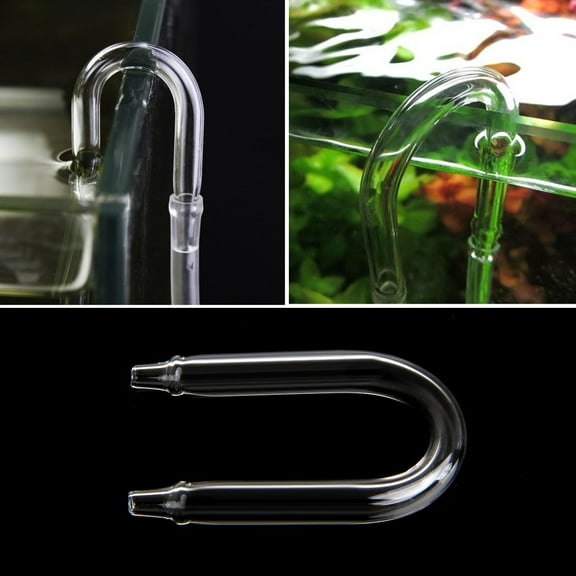 Acahhotxx Bubble Counter, Aquarium Accessories Glass Tube Shape Pipe Diffuser for Fish for and Hydroponic Co2