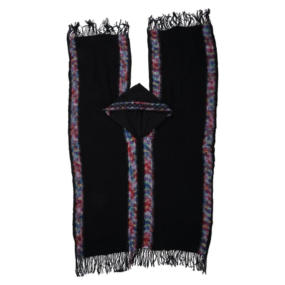 Acahhotxx Capes shawl, Fashion Capes Shawl with Tassels Breathable Fringed Poncho Shawl for Women Vacation Travel Outerwear Cloak Hooded Shawl