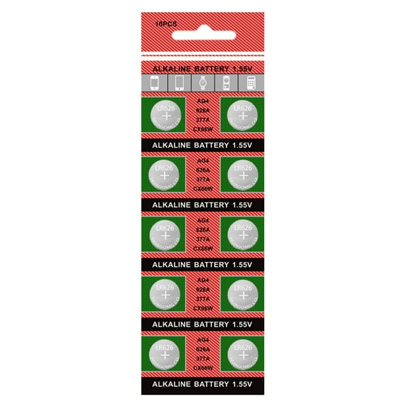 Acahhotxx Cell Batteries, 20pcs/10Pcs AG4/377/LR626 Watch Battery Button Cell Button Batteries for Watches Toy, Long Lasts Power Supply
