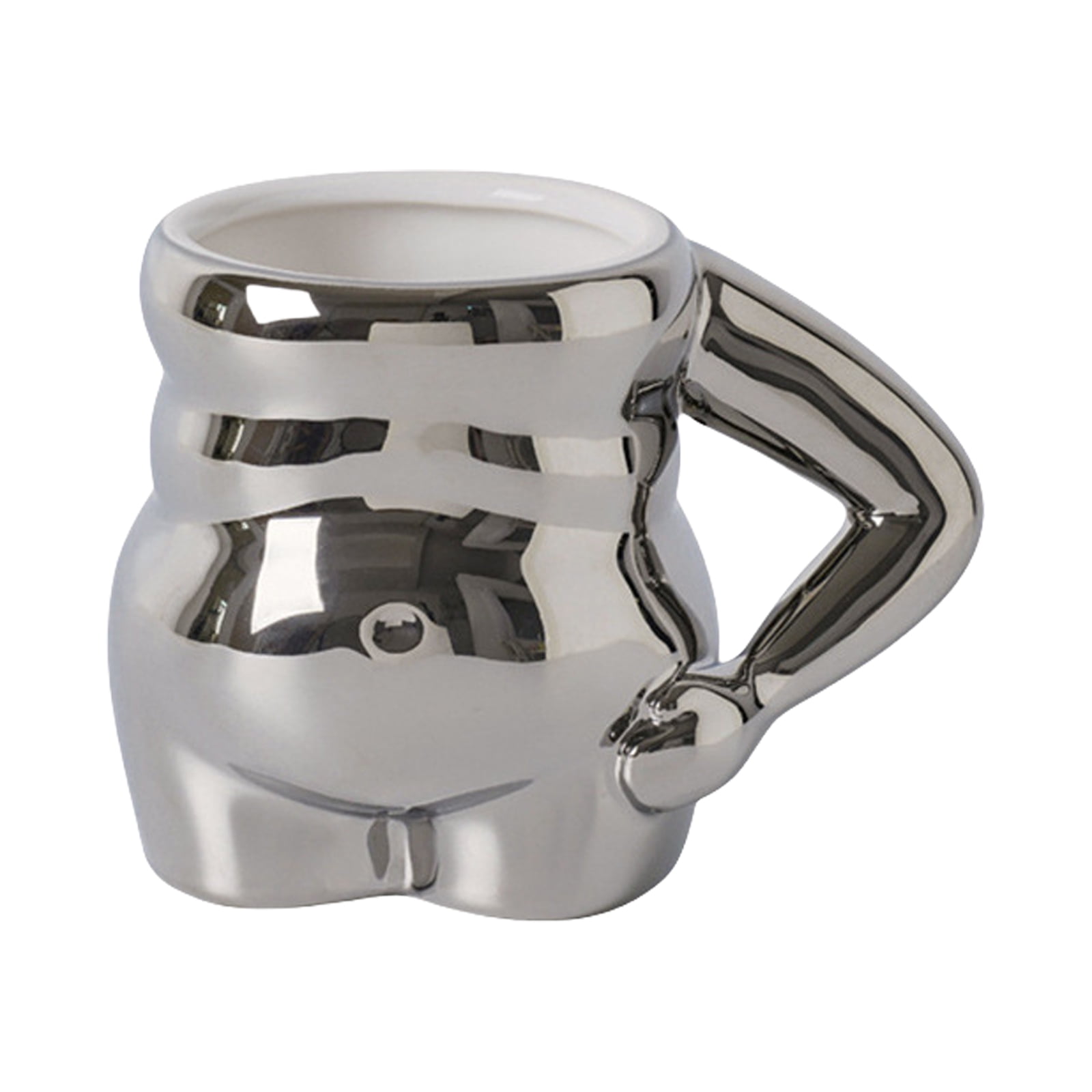 Acahhotxx Ceramic Mug, Creative Ceramic Coffee Mug Pinches Belly ...