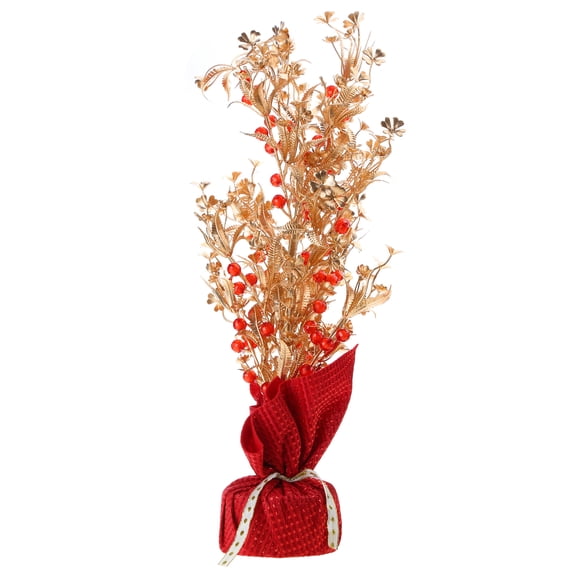 Acahhotxx Chinese New Year Tree Artificial Fruit Tree Fake Berries Branch Spring Festival Ornament Flower Basket Decor