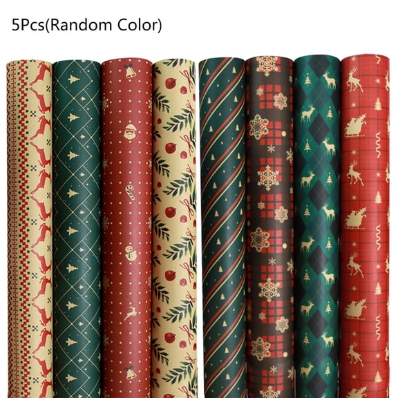 Acahhotxx Christmas Wrapping Paper Paper with Snowflake Pattern Packaging