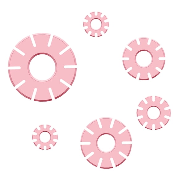 Acahhotxx Clay Hoop Guide, 6 Pcs Clay Hoop Guide 1.5/2/2.5/3/3.5/4cm Clay Cutter Silicone Hoop Earring Maker Guide for Earrings Jewelry Making