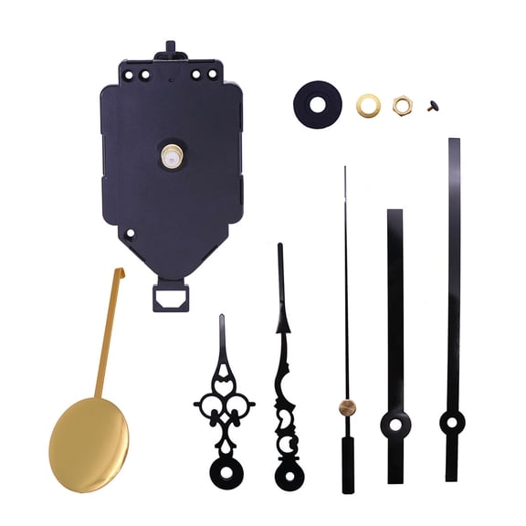 Acahhotxx Clock Movement, Clock Movement Mechanism Repair Parts Replacement with 2Pairs Hands and for Clock Repair - Black Needle