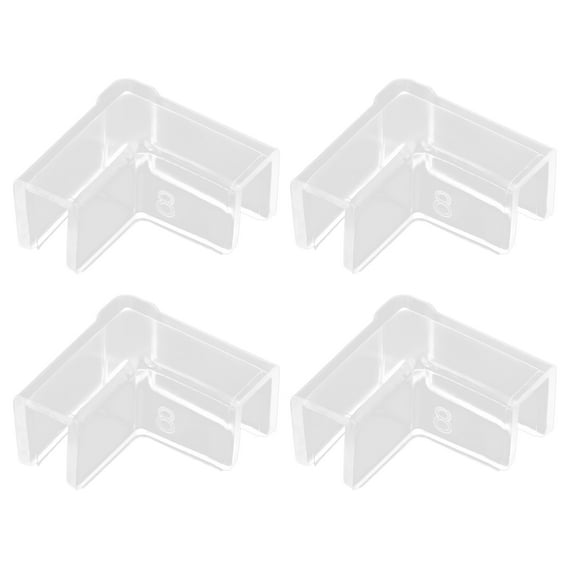 Acahhotxx Corner Protector, 4PCS Fish Edges Protector Clear Fish Tools Clear Aquarium Fish Glass Protector Easy Install - 8mm