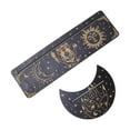 thumbnail image 1 of Acahhotxx Display Card, Wooden Tarot Card Stand Holder Moon Phases Base Moon Shape and Rectangle Cards Holder for Witch Divination Tools - Black - 4, 1 of 3