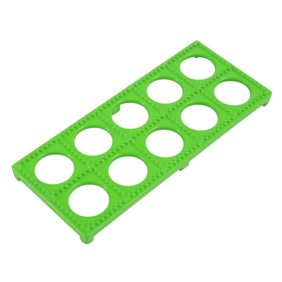 Acahhotxx Dumpling Molds, Dumpling Maker Dough Press Ravioli Making Mould Dumpling Mold Maker Dumpling Pelmeni Mold Pasta Form 10 Holes - Green