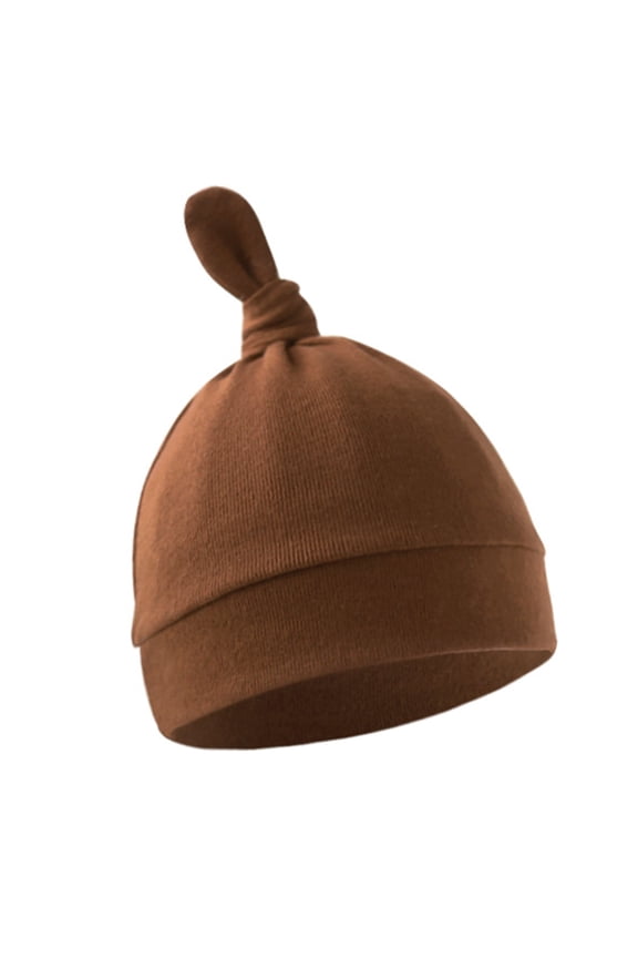 Fetal Hat, Cotton Breathable Baby Bonnet Hat Soft Infants Earflap Bonnet Fetal Caps Comfortable Headwear for 0 to 6 Months Unisex